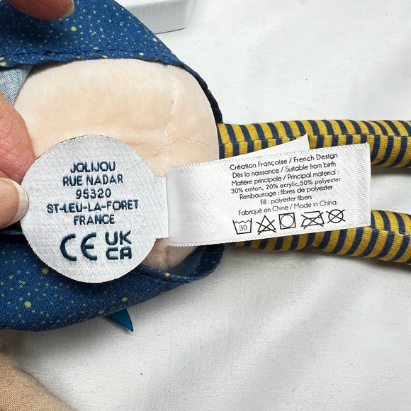 JoLiJou Paris Celeste Les Demoiselles Plush Doll Paris France 12" Rue Nadar - Picture 6 of 11